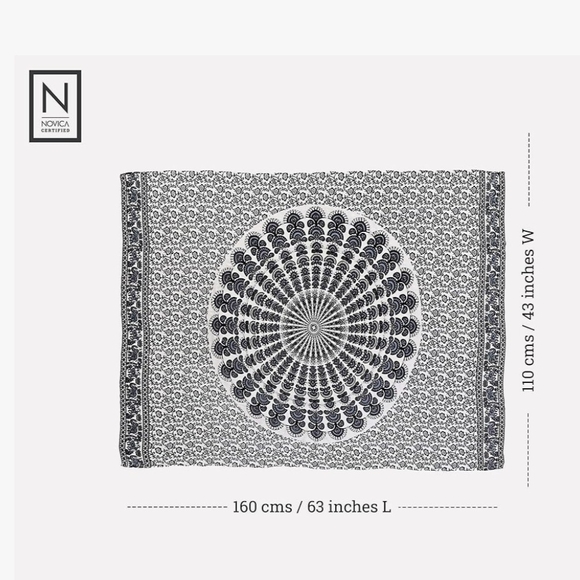 Elegant Black and White Sarong Swimwear - Picture 2 of 7